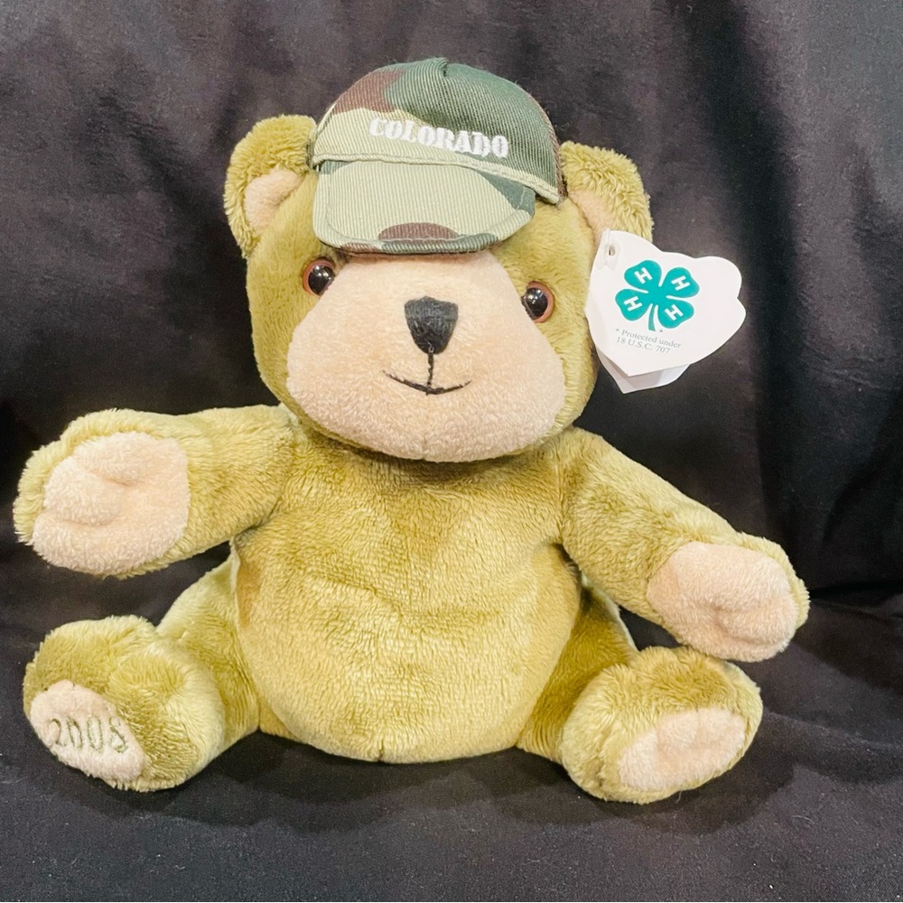 Vintage Colorado 4H Glory Be Bear 2008 Plush 7" NWT 4H Fair Livestock Radar